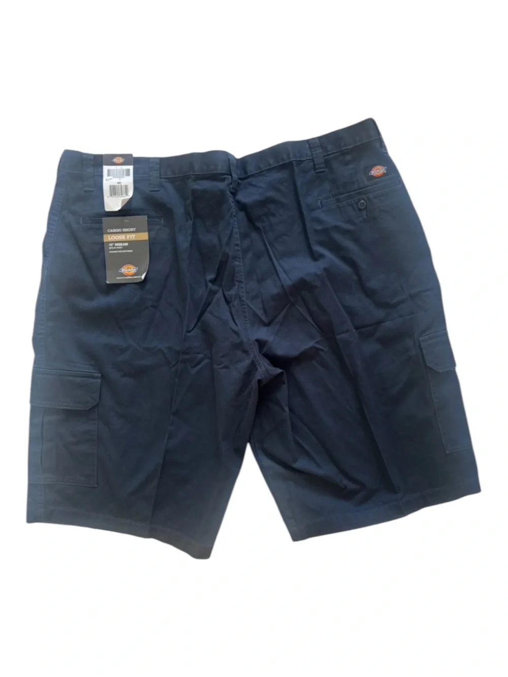 Dickies Men's 46 Loose Fit Cargo Work Shorts Rinsed Navy Blue 13